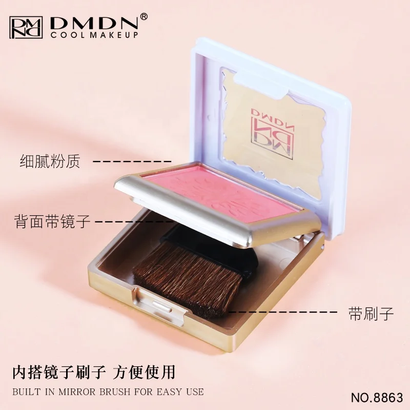 Kaqili Макияж Румяна с высоким пигментом шесть цветов Пудра Мерцающие для