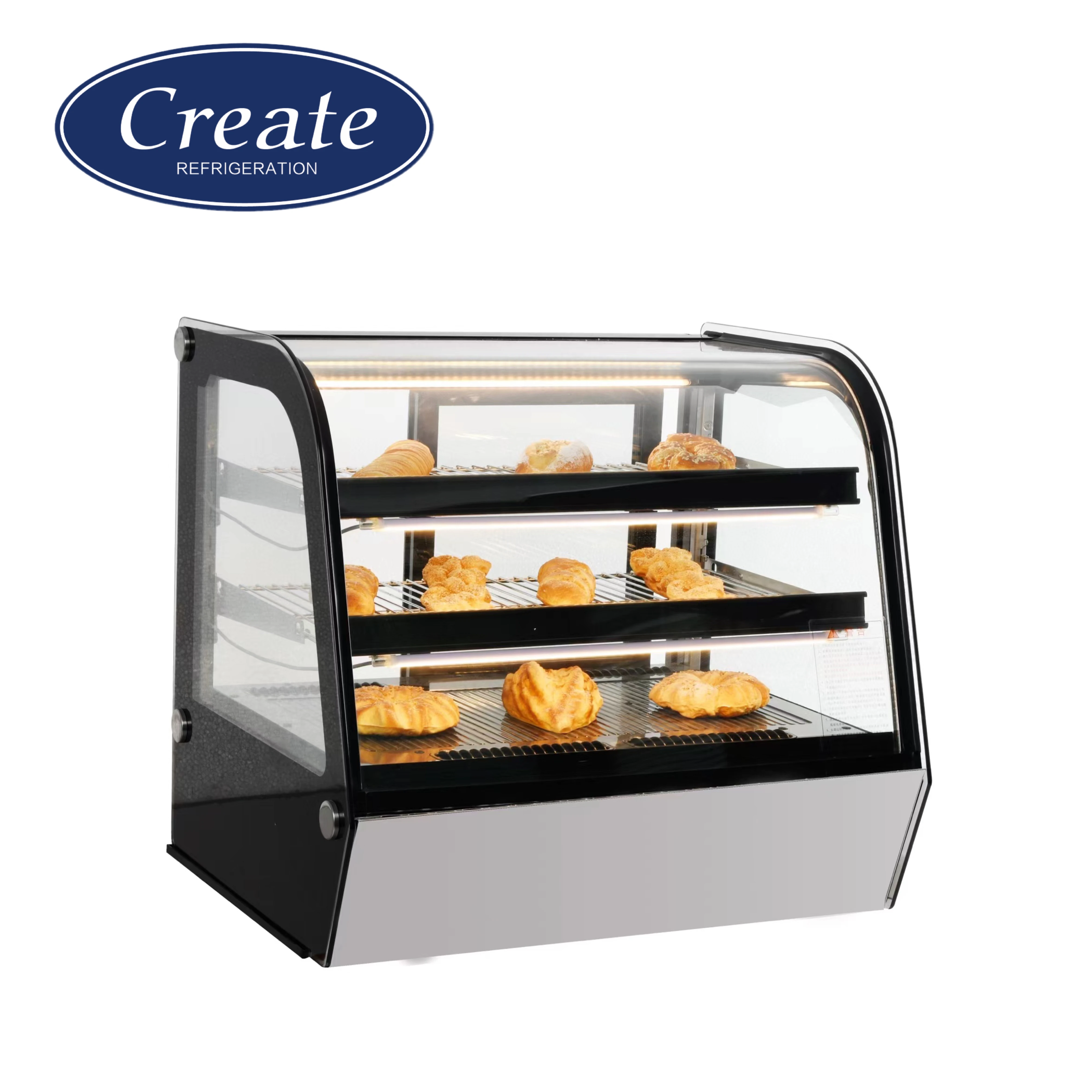 Table Top Cake Chiller 270L Display Cooler for Shopping Mall