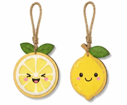 Lemon Wooden Hanging Ornament