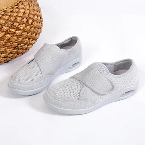 Custom Air Cushion Light Weight Walking Shoes Casual Sports Mesh Breathable Fashion Trend Diabetes Mother Shoes for Women
