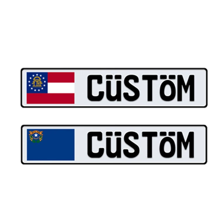 Factory Direct Sales Custom Sublimation Blank Number Plate Reflective Film Car License Plate