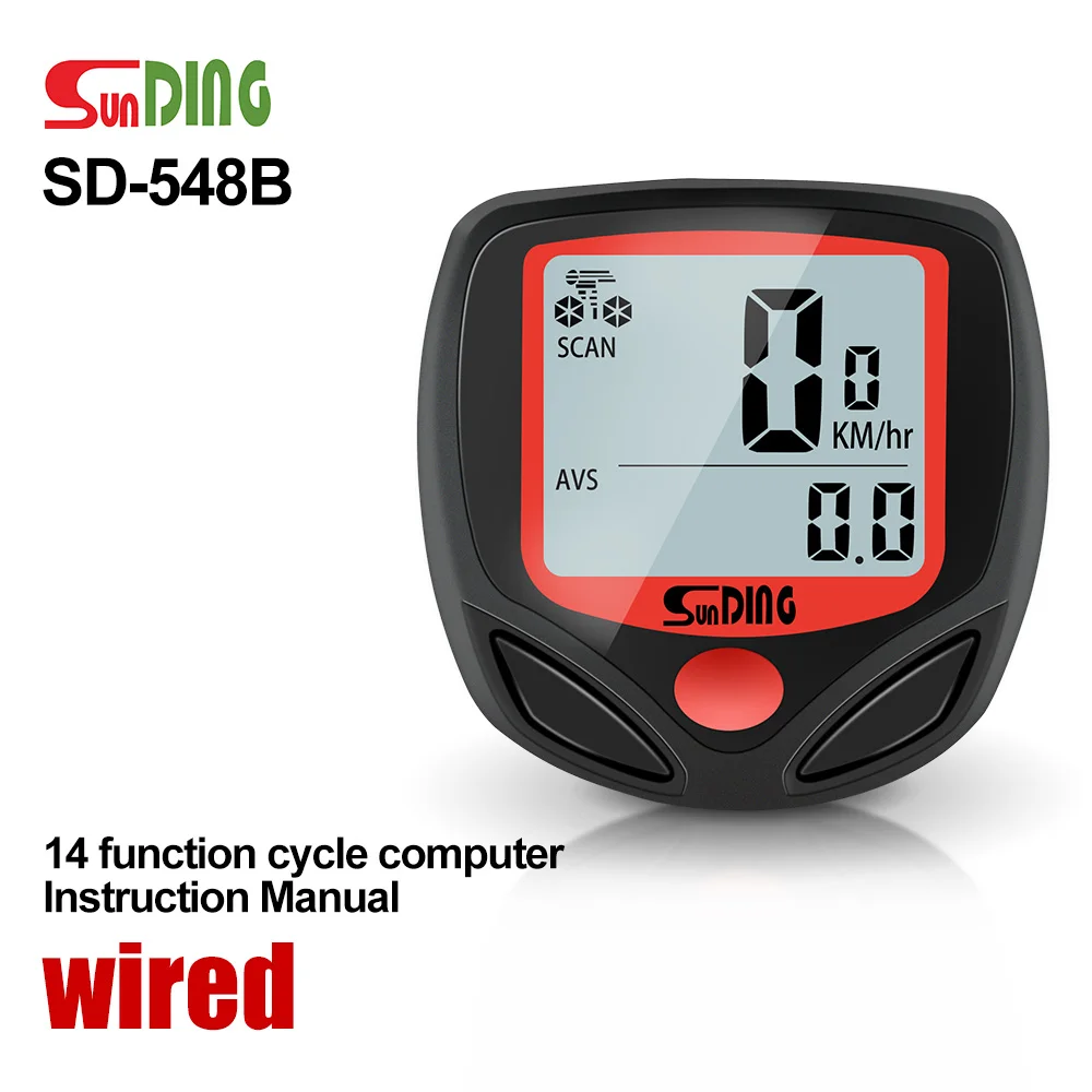 Bici Bicicletta Ciclo Computer Tachimetro Impermeabile Wireless Lcd Meter  Contachilometri