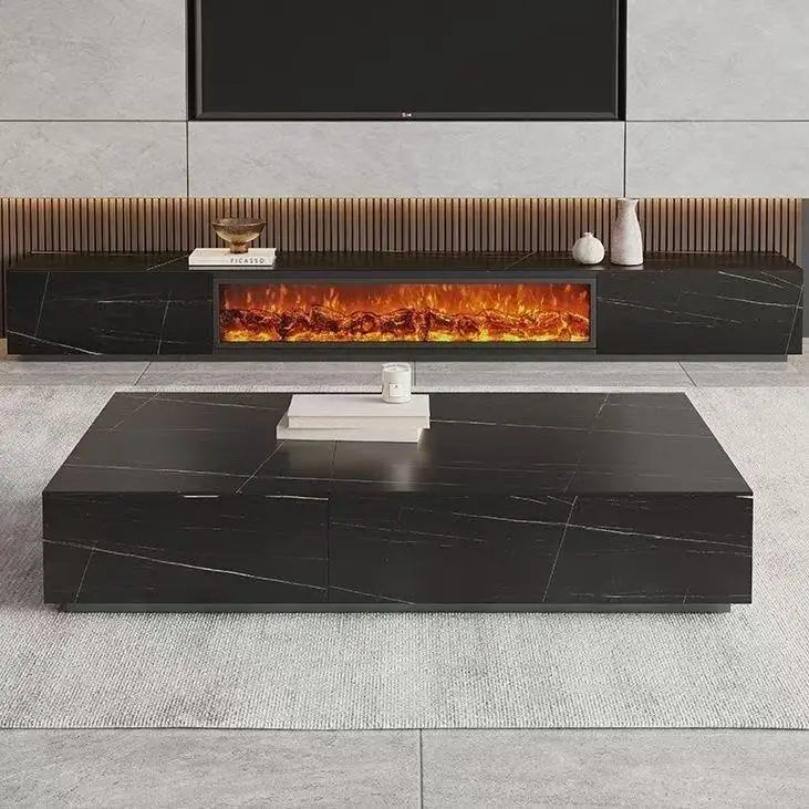 Electric Fireplace, Wood - detail 4