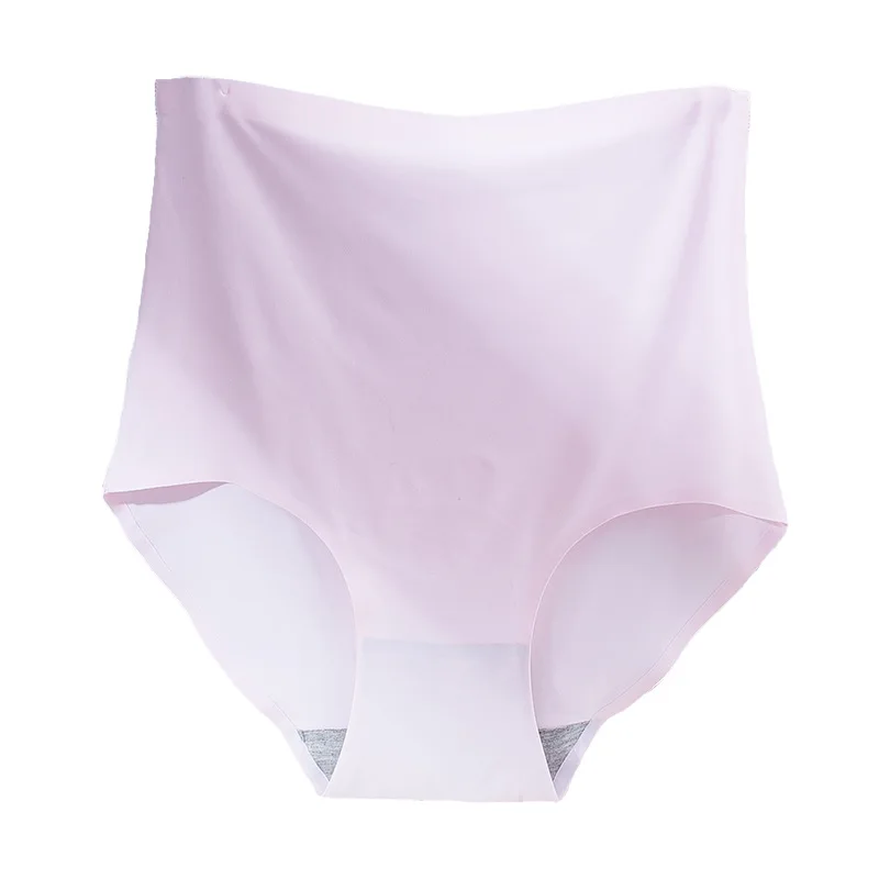 High Waisted Underwear For Women's Ice Silk Seamless Cotton Crotch Sexy Invisible Thin Style Womens Sexy Underwear_voghion.com