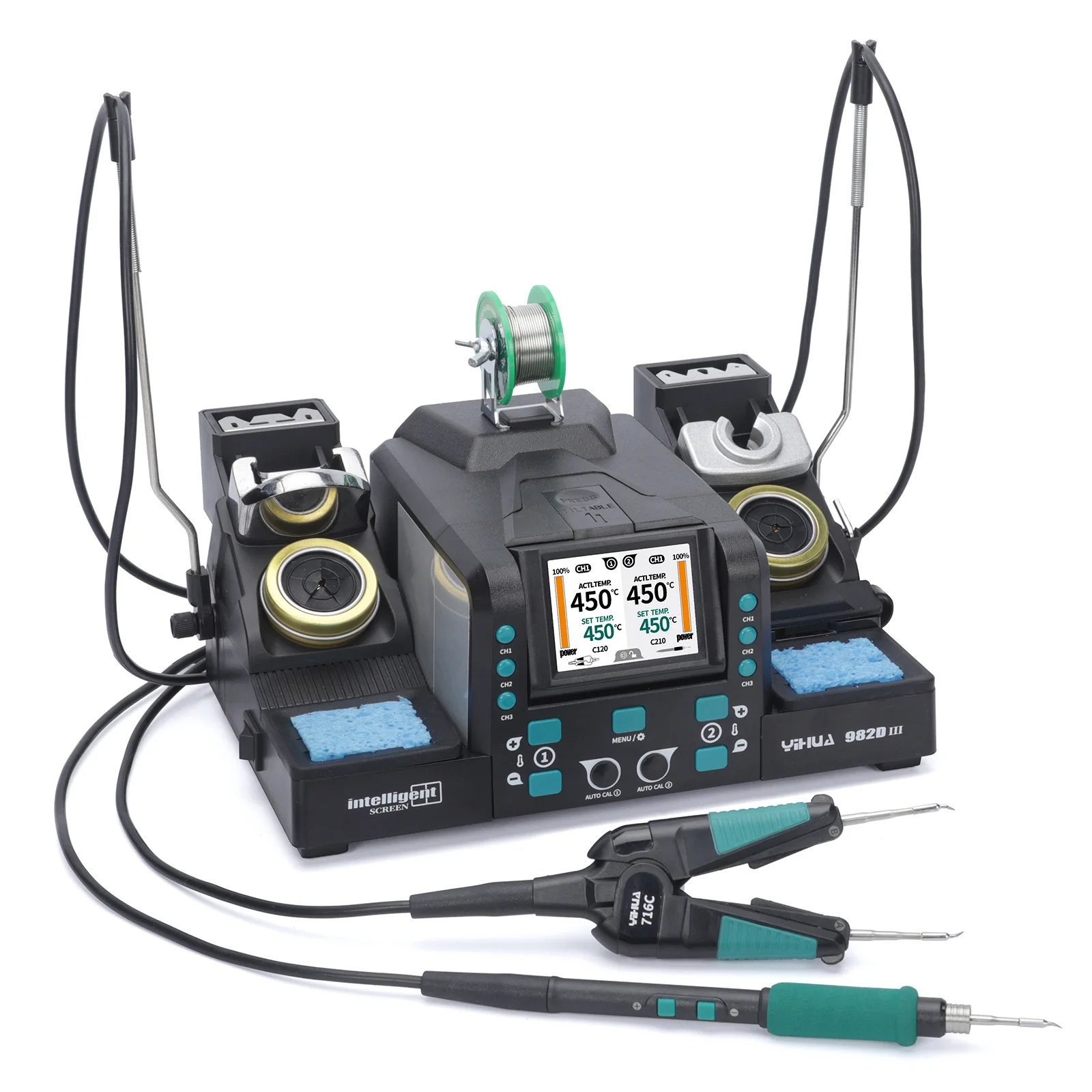 YIHUA 982D-III Soldering Station with C210/C245 Micro Tweezers