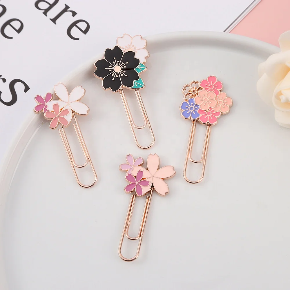 Custom Enamel Metal Paper Clips Bookmarks Office and School Stationery Supplies Novelty Gifts Lapel Pins