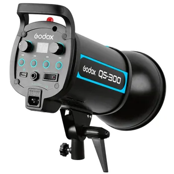 GODOX QS300 300W 110V/220V Photography Strobe Flash Studio Head Light Lamp Hi Duration Studio Flash Light for Camera DSLR detail image