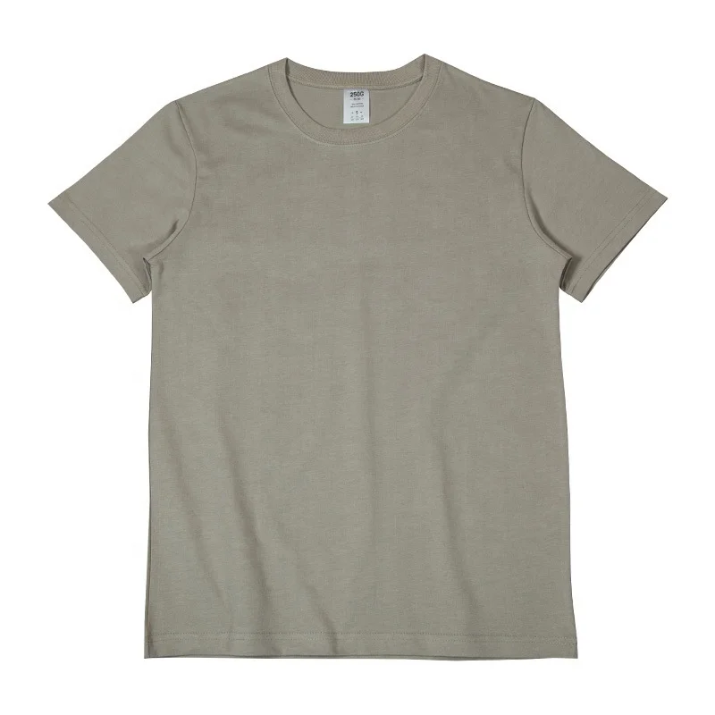 JL0227A Plain Print Oversized Drop Shoulder T Shirt Men’s T-Shirt Embroidery Polyester Cotton Blend T-Shirts for Men