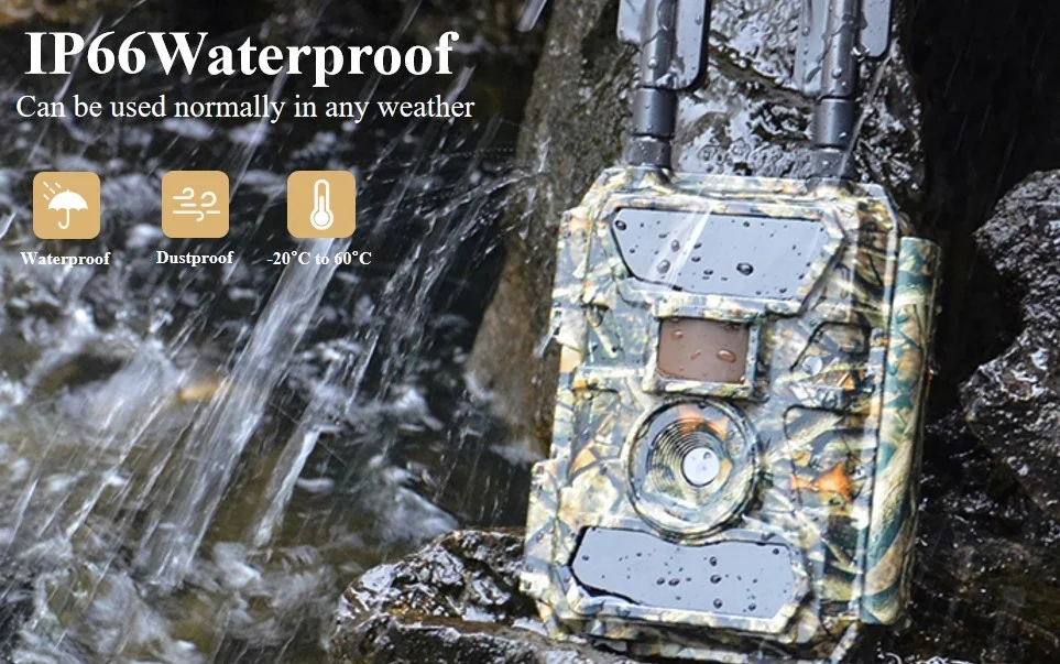 2023 4G LTE App Remote Control Wildlife Cam Sim Card Hunting Trail Camera with Night Vision