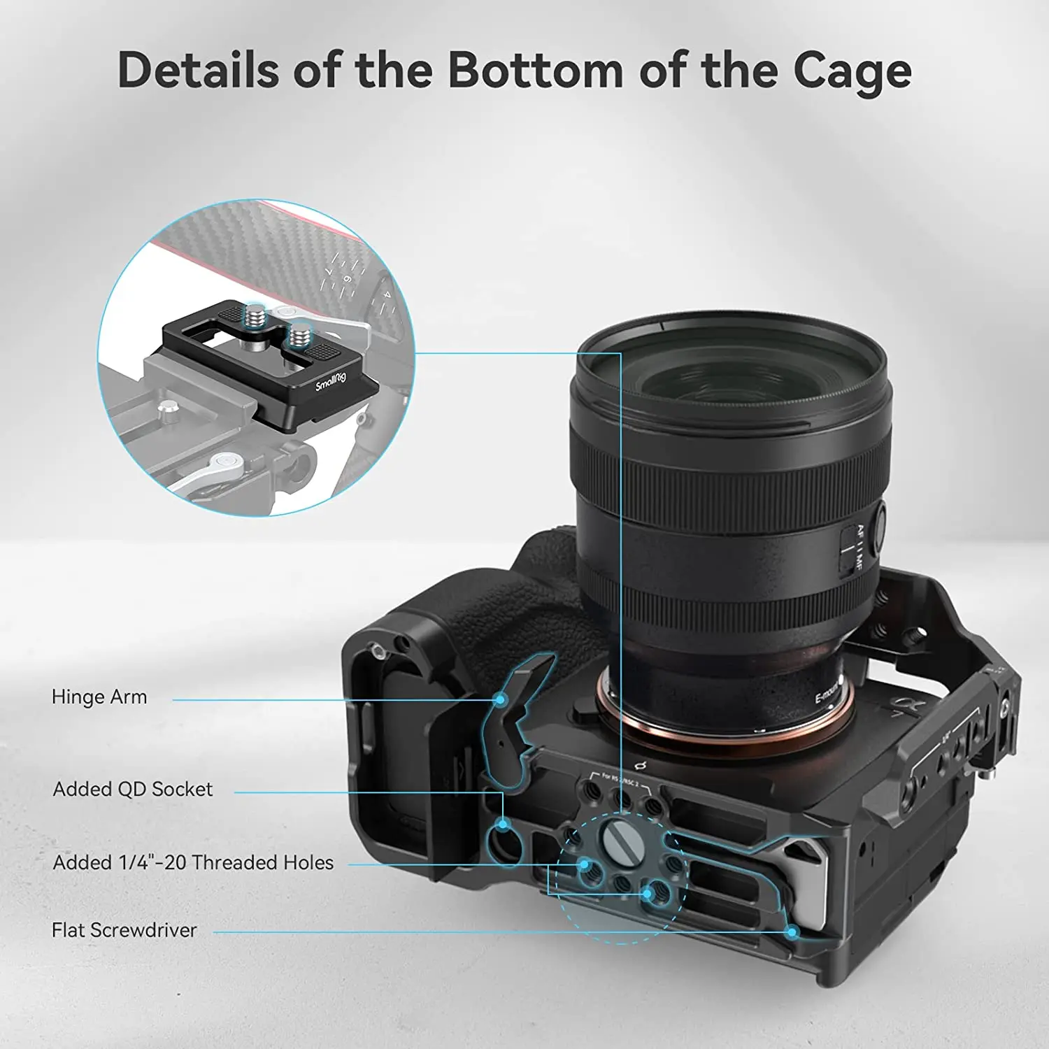 SmallRig 3667B カメラケージ SONY α7Ⅳ α7RV おまけ有 ソニーA7RV/A7IV / A7R IV/A7SIII/Alpha1-3667B用SmallRigフル