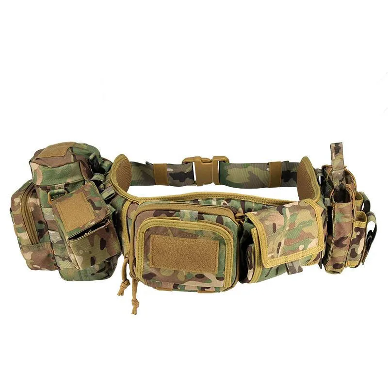 Premium Adjustable Multifunctional Outdoor Wear-resistant Hunting Tactics Storage Tactical Bag Duty Security Traffic Hiking Belt