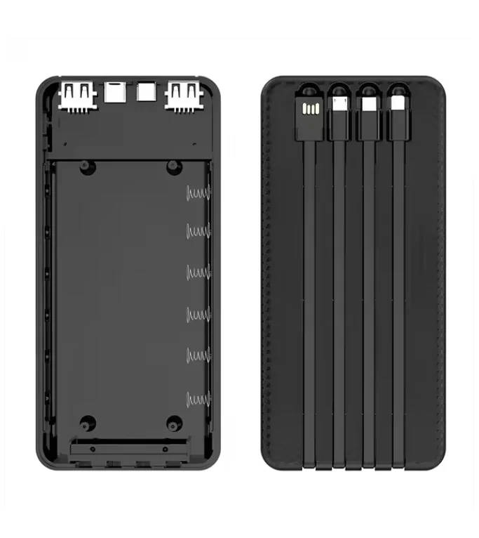Portable Power Bank Case 6*18650 USB Battery Storage Box Fast Charge ...