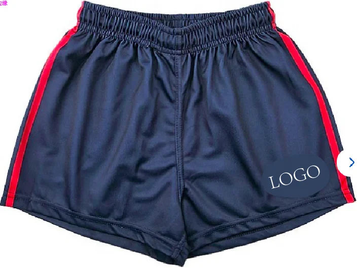 Custom Fitted Plus Size Women Sport Rugby Footy Shorts With Zip Up