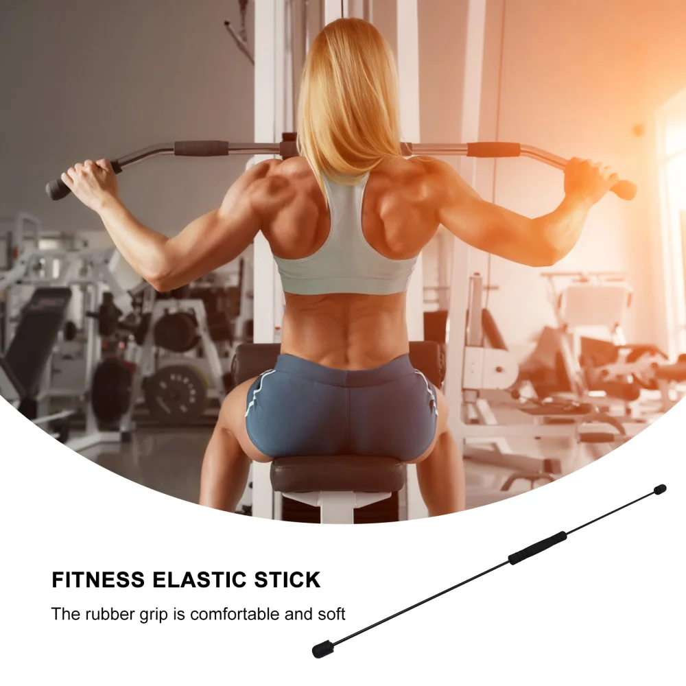 Фитнес тренировочные упражнения эластичная палочка Вибрирующая эластичная палочка для тренировок эластичная штанга для тренажерного зала Flexi Bar