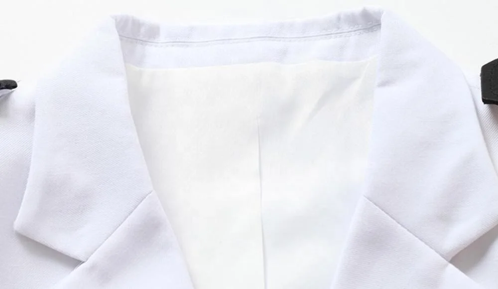 Guanti Cerimoniali Bianchi In Cotone-nylon – Set Da 2, 3 Cuciture, Con Bottone, Traspiranti - 3