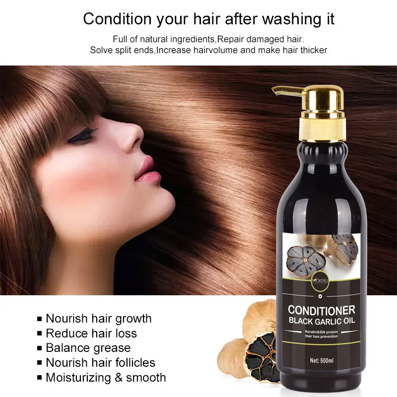 Китайский 500 мл органический травяной натуральный экстракт черного чесночного масла увлажняющий Кондиционер другие продукты против выпадения волос