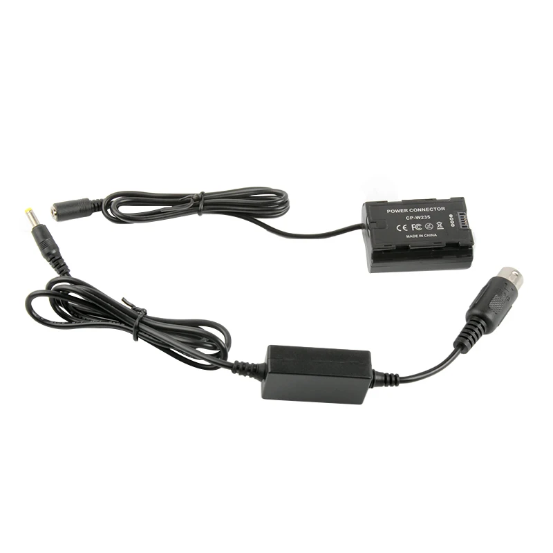 Male Flash Lamp Power Interface to DC 4.0*1.7mm Cable + NP-W235 W235 DC Coupler for FUJIFILM X-T4 XT4 GFX100S X-H2S XH2S