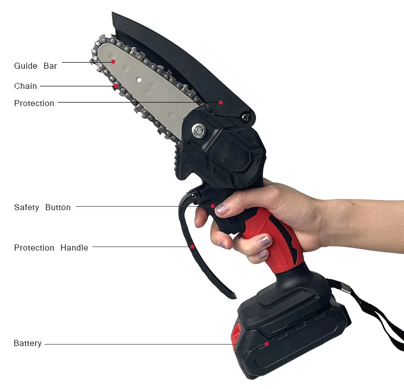Super Silent Mini Cordless Power Chain Saw Eletrik Chainsaw Buy Mini