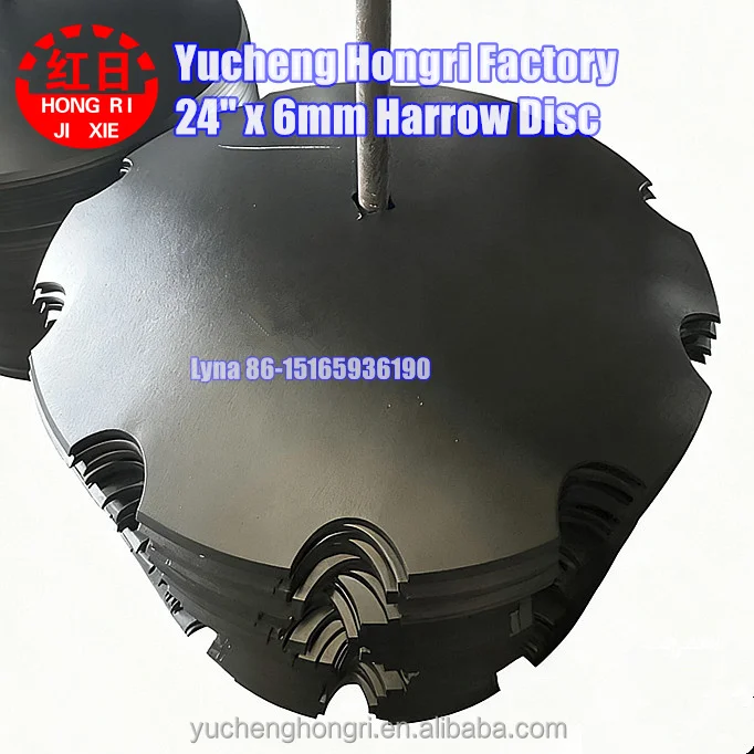 Heavy Duty Disc Harrow Parts 24inch Diameter V-notch Harrow Disc Blade ...