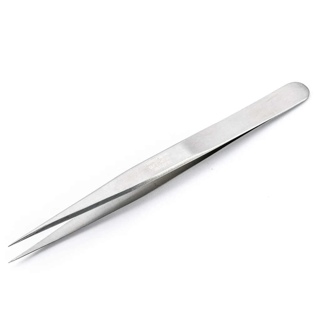 Custom Electric Straight Nose Long Extension Stainless Steel Computer Watch Maker Repair Tools Pointed Tweezers