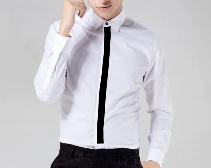 camisa de manga larga blanca