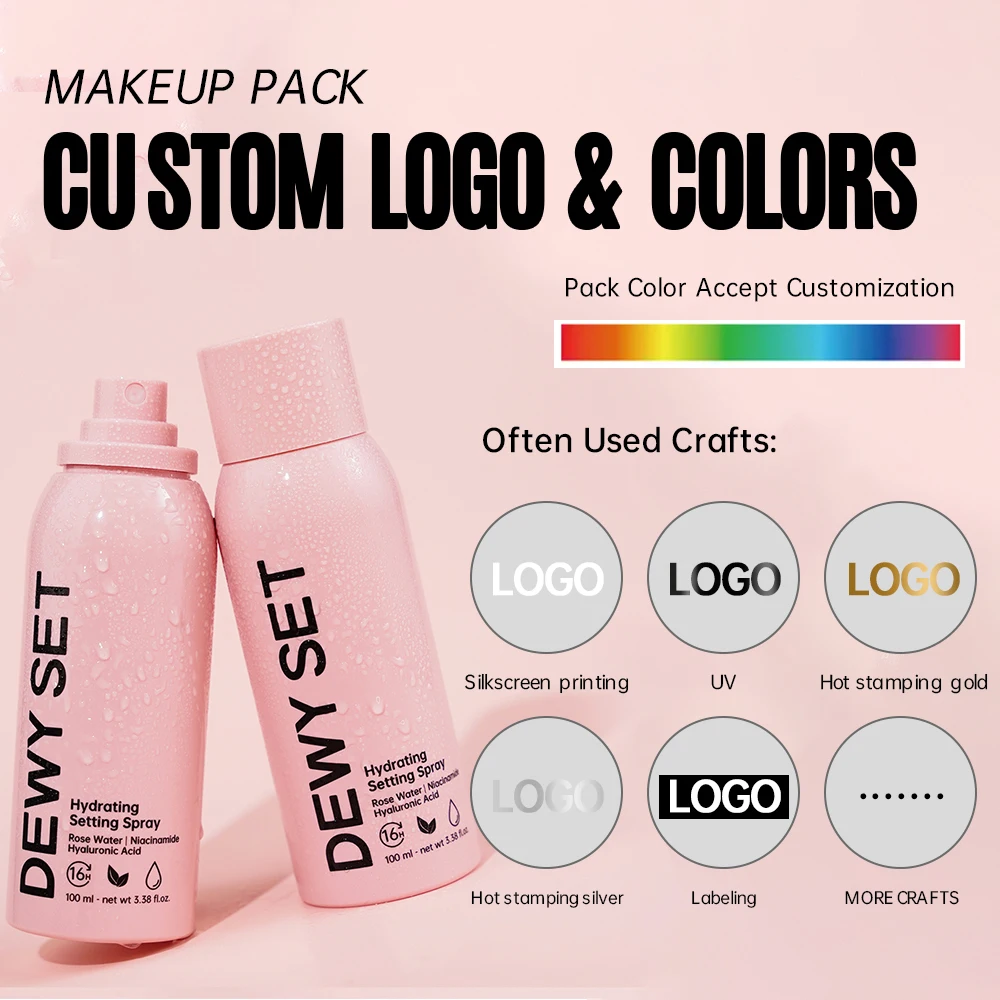 OEM Private Label Vegan Oil Control Stay Make up Fixer Spray Long Lasting Finishing Spray Makeup Fixer Spray
