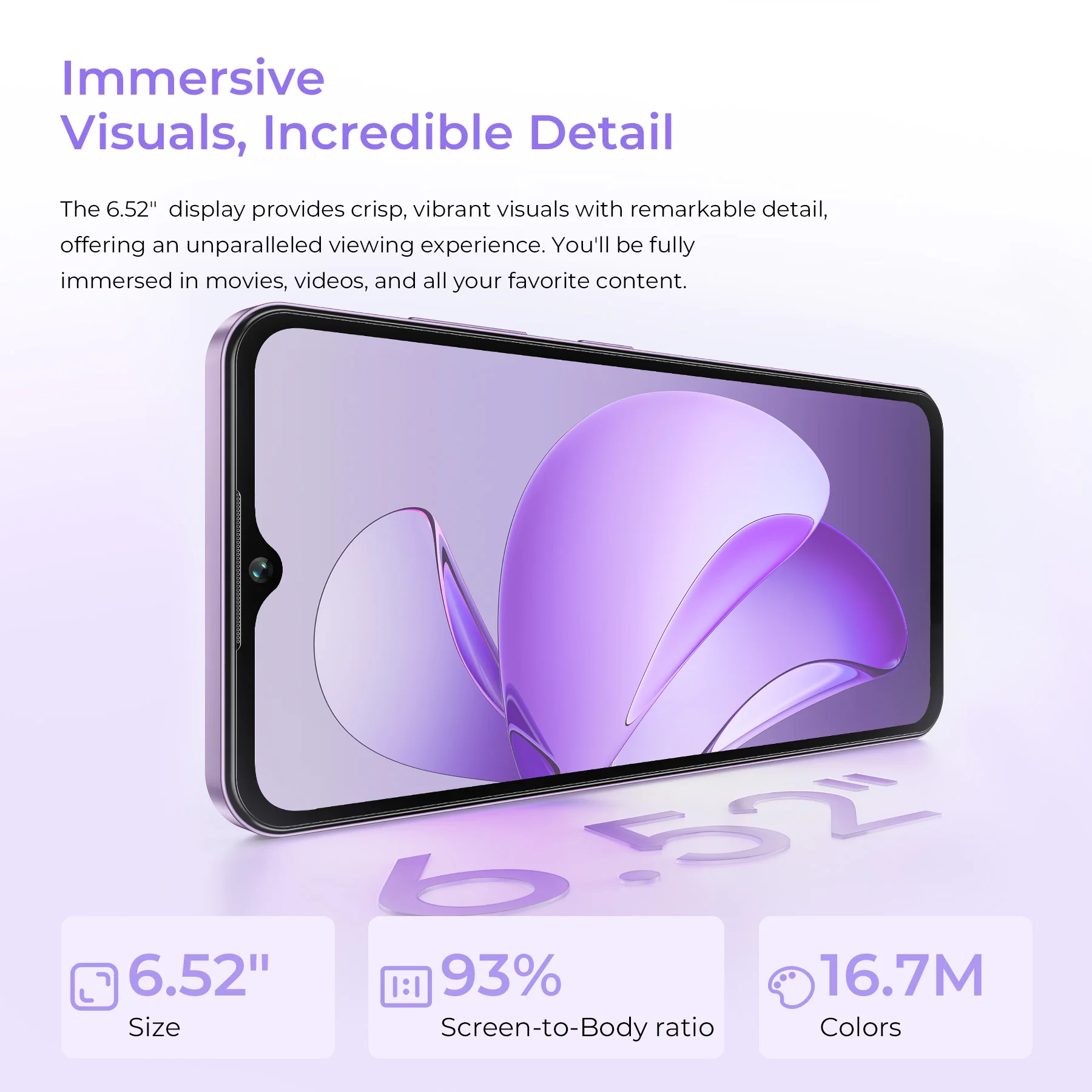 Oukitel C2 5G Android Smartphone - 6.6 Inch, 60hz IPS Screen