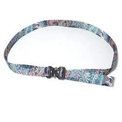 MeeTee XYD-005 новые женские Ретро узор декоративный пояс шелковая ткань Пояс Пряжка лямки босоножки с декоративным поясом