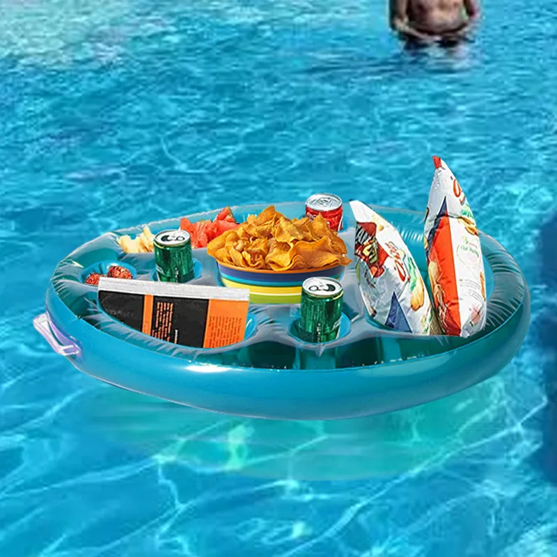 Large Capacity Drink Float Inflatable Floating Cup Drink Holder Float ...