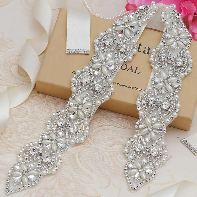 bridesmaid belts for dresses ULAPAN Rhinestone Wedding Belt Thin Silver Bridesmaid Dress Belt Wedding Sash Bridal Belt(S493) at Amazon Women's Clothing store