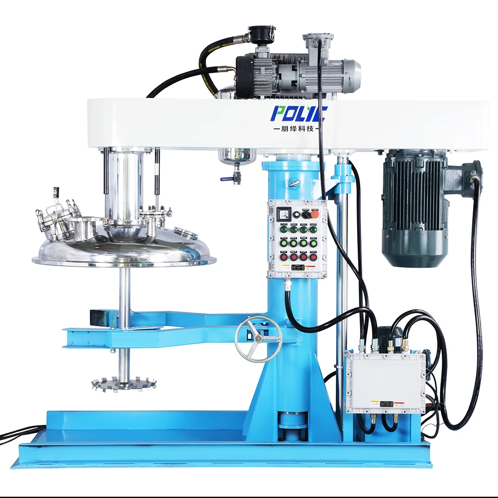 China Polyc Vacuum Mixer Machine High-Speed  Disperser for Paints Coating Ink Color Paste Production Line
