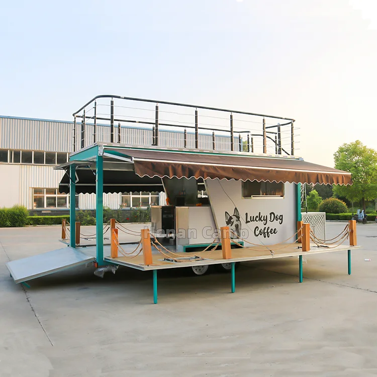 CAMP Food Truck Kebab caravan Food Trailer Mobile bar Stainless Steel Outdoor Food Cart
