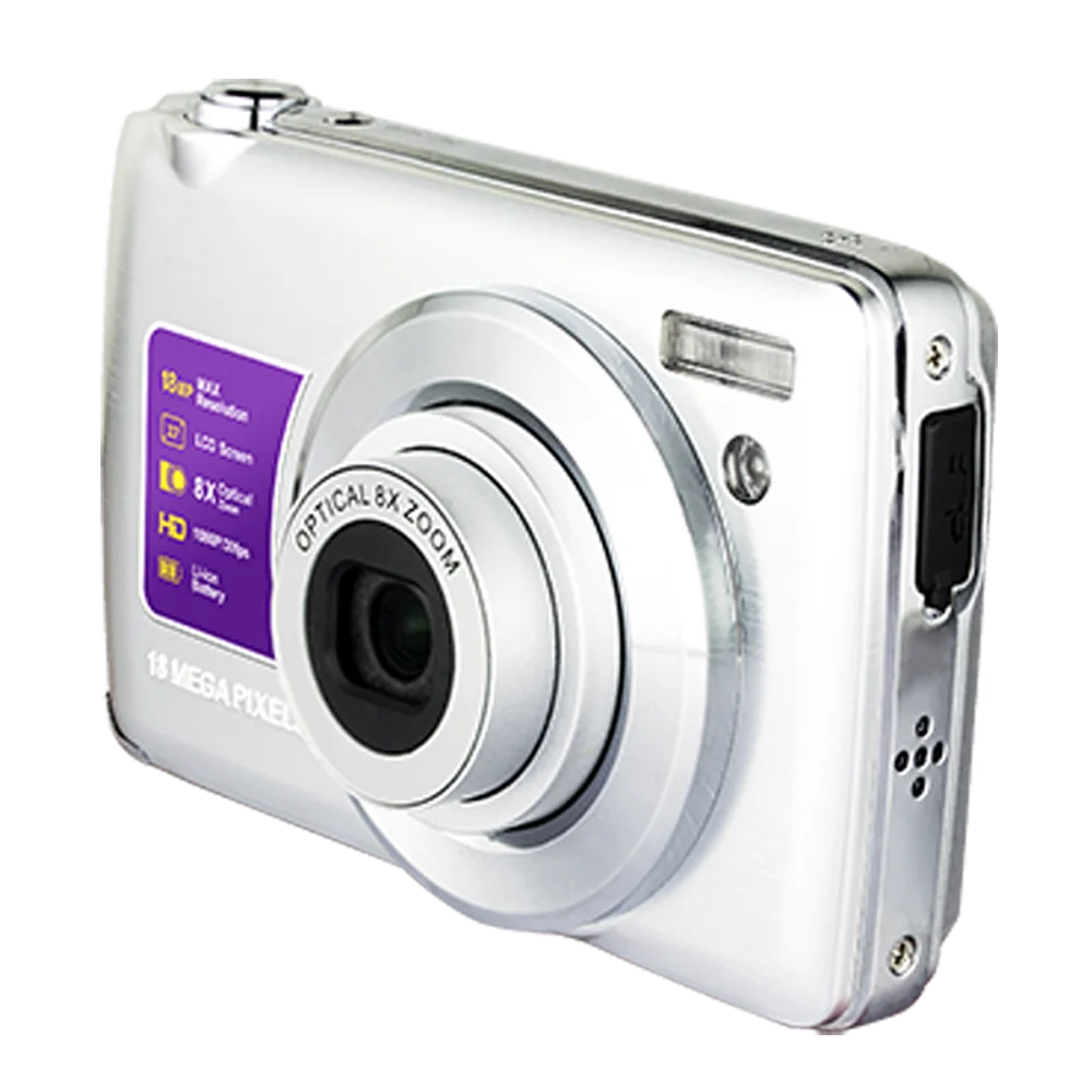 Fhd Vlogging Camera 8x Optical Zoom Camera Compact Portable Mini