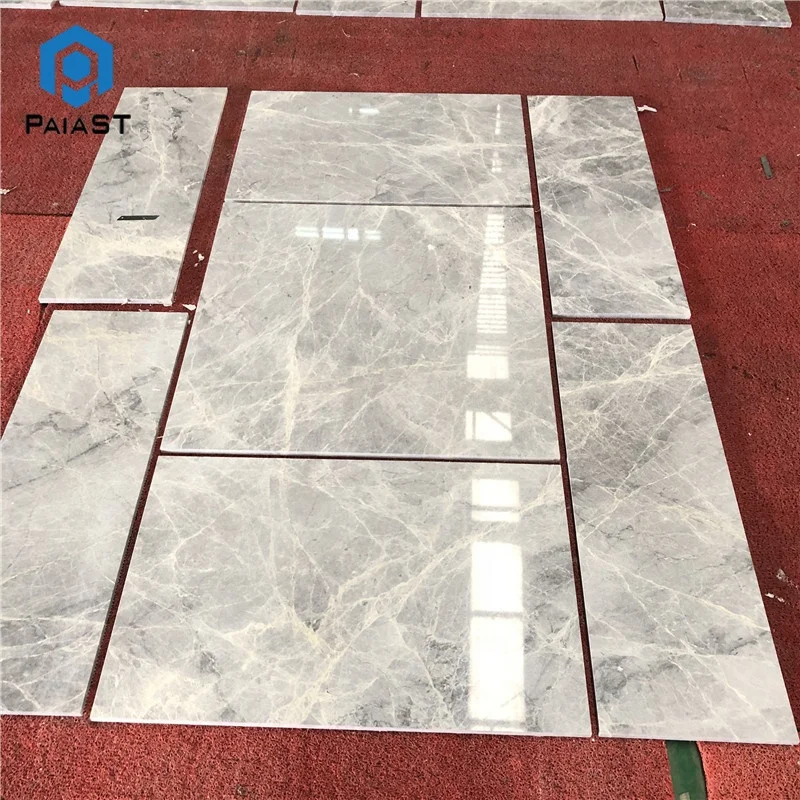 product china grey color white vein decorative marble pieces custom cut floor tiles design for villa project-2