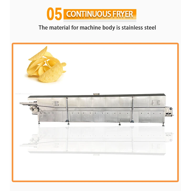 TCA Fully Automatic Stackable pringles Potato Chip Making Machines Production Line From China