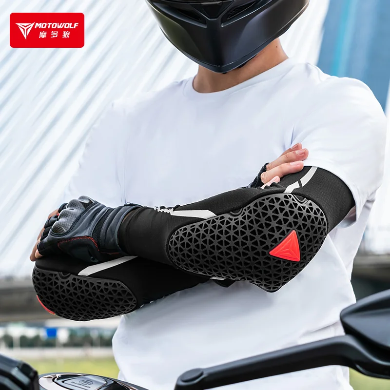 Motorcycle Elbow Pad with TPE Protective Shell Arm Elbow Pads for Motorbike