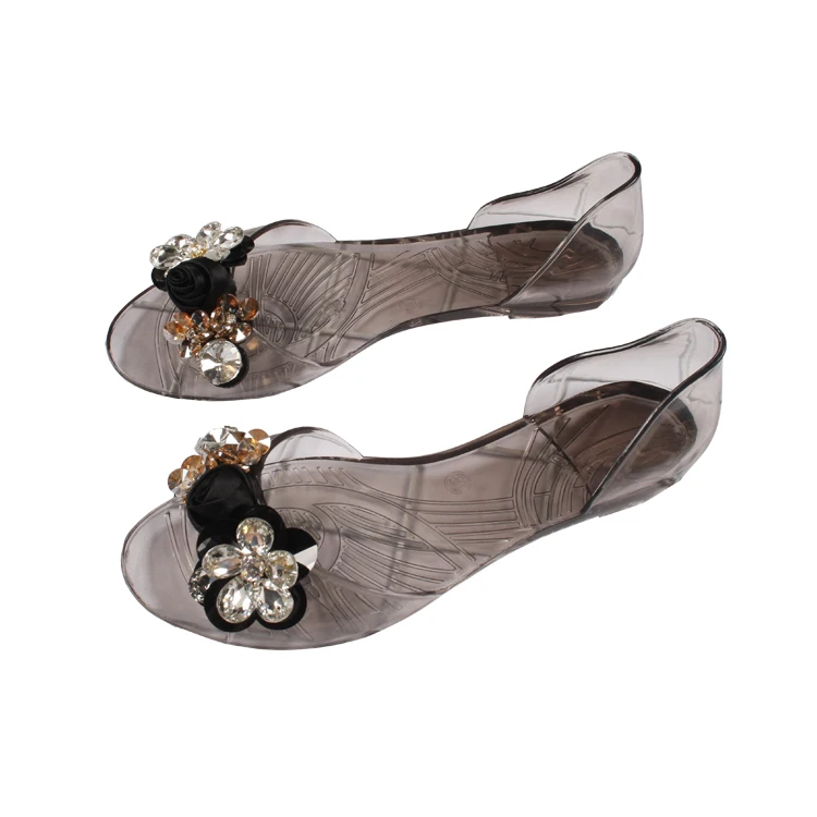 flower jelly shoes