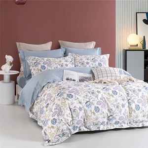 KOSMOS Wholesale Bed Sheets Set Luxury Custom 100% Polyester 4pcs Hotel Bedsheets Bedding Set Bed Sheets