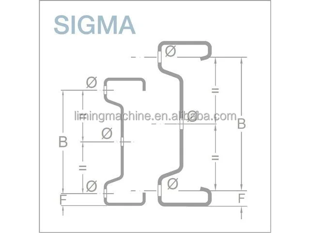 LM Factory Quality Sigma Profile Machine c Z Sigma Purlin Roll Forming Machine