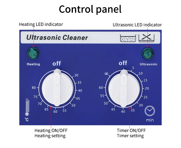 22L Ultrasonic Cleaner with  Timer and Heated for Spare Parts  or diesel Ultrasonic Cleaning Machine