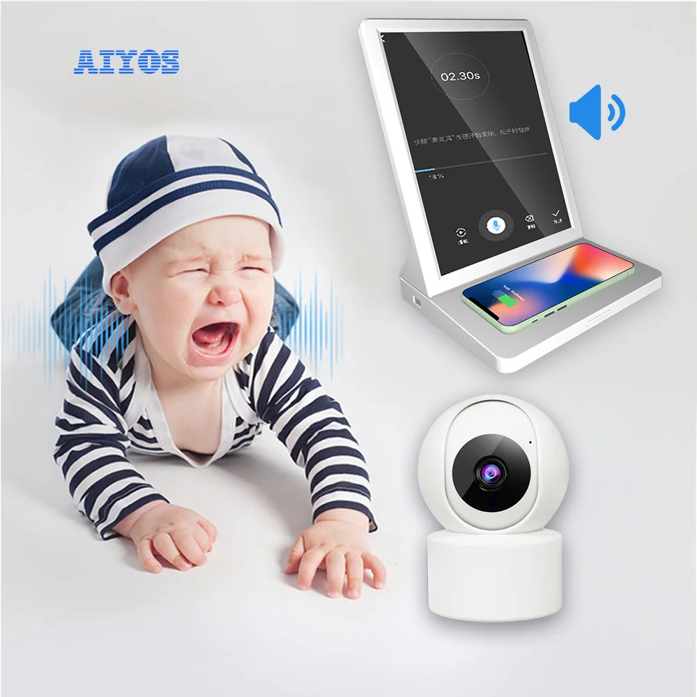 9.7 inches Digital Wifi Photo Frame Wireless Security Camera Digital Baby Monitors Mount Baby Monitor with Screen