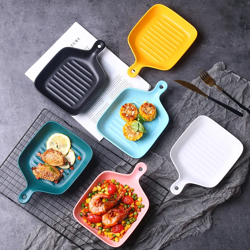 Nordic Tableware Household Plate Creative Plate Irregular Breakfast Dessert Plate