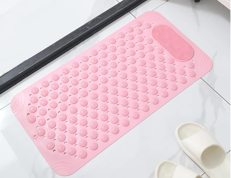 High Quality Multicolor Silicone Bath Mat Set Pvc Material Shower