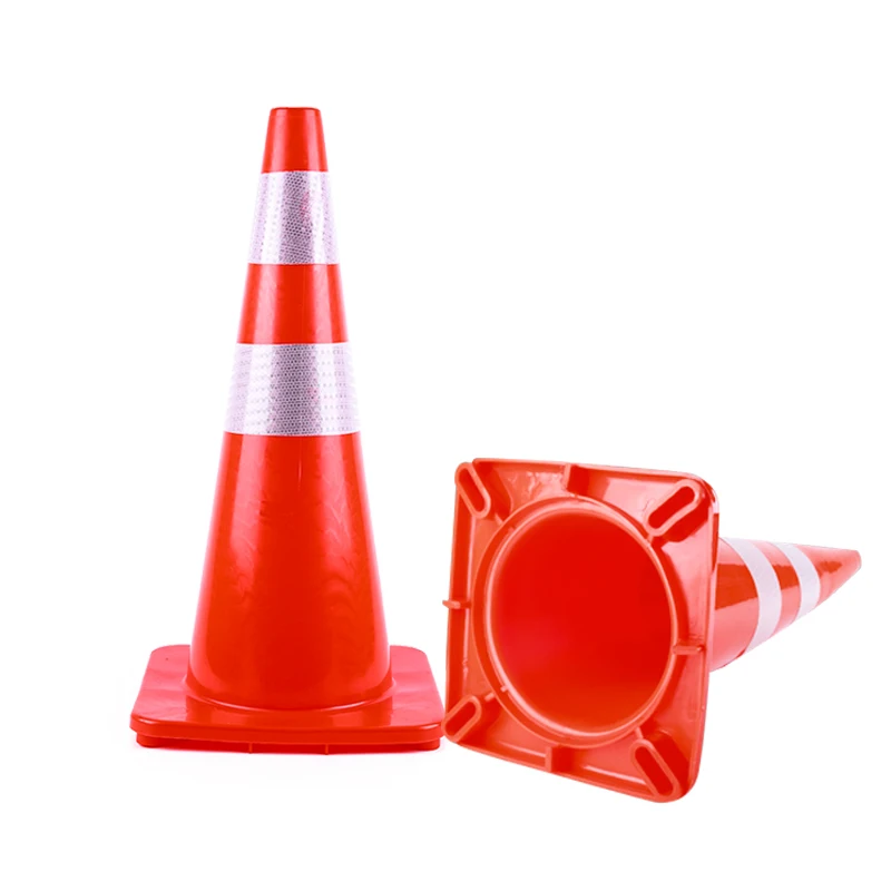 Гарантия на время 19 6 дюйма скидка прочный Небьющийся дорожный безопасности из ПВХ дорожные конусы