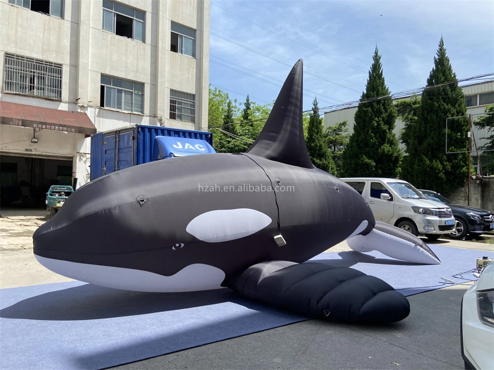 Hanging Inflatable Whale - Life Size Killer Whale Model