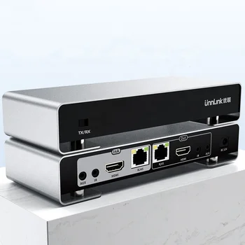 Unnlink HDMI 2.0 Extender over Ethernet 60 Meters 4K@60Hz with 3.5mm Audio Splitter ODM OEM Factory