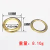 Round-edged eyelet gold 40mm