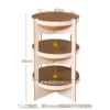 Soporte para gatos blanco de 3 niveles