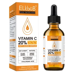 20% Vitamin C Hyaluronic Acid Anti-Aging Wrinkle Brightening Whitening Collagen Wholesale Premium CERAMIDE NP Face Serum