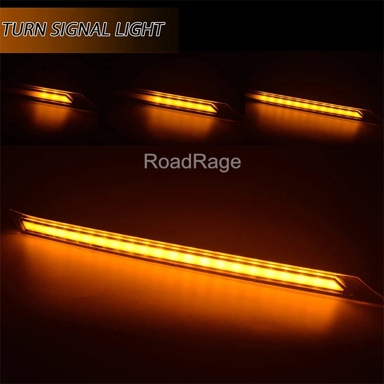 thumbnail image 2 of EIDRAN Universal Yellow LED Turn Signal Lights – Blade Style Fender Side Markers (2-Pack) 2 of 4
